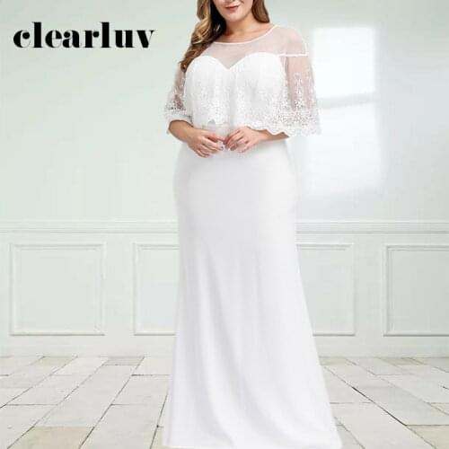 Clearluv Mermaid Silhouette Wedding Dresses