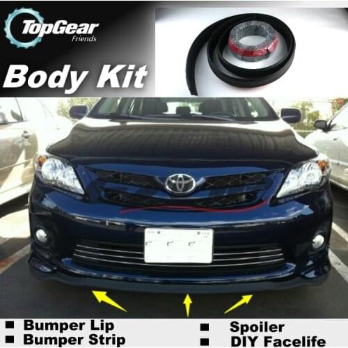 For TOYOTA Auris Corolla Hatchback For Scion iM Bumper Lip / Front Spoiler For Car Tuning / TOPGEAR Body Kit / Strip Skirt