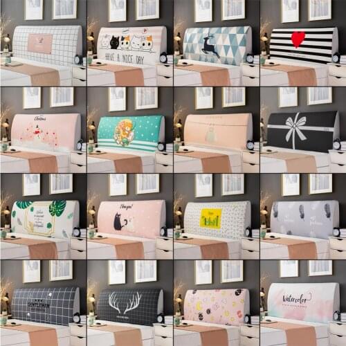 Printed Elastic All-inclusive Bed Head Cover Headboard Cover Washable Universal Size for Home Hotel Banquet