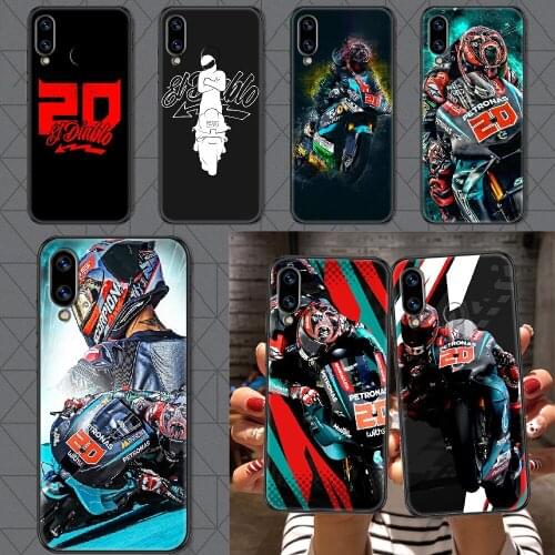 Fabio Quartararo Moto 20 Phone case For Huawei Honor 6 7 8 9 10 10i 20 A C X Lite Pro Play black trend Etui tpu coque painting