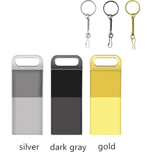 FLASH DRIVE 64GB 32GB 16GB 8GB 128GB pen drive pendrive waterproof metal u disk memoria cel usb stick with king chain