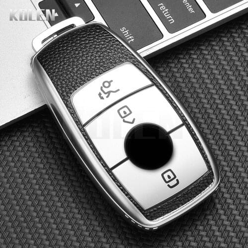 TPU Leather Type Car Key Case Cover Fob For Mercedes Benz A C E S Class W213 W221 W177 W205 W222 X167 GLA GLC GLS Accessories