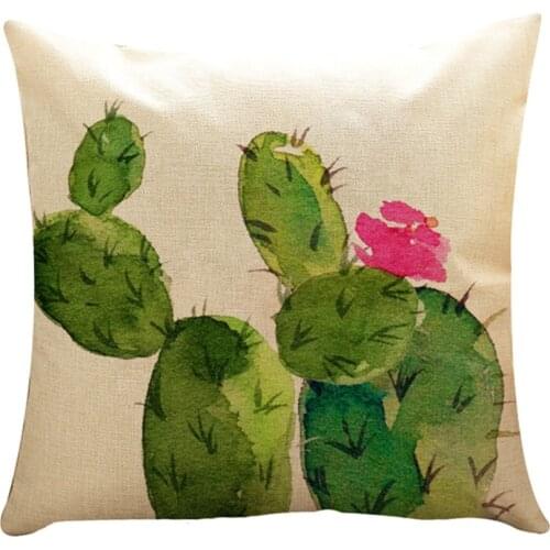 Best Selling Creative Cactus Potted Linen Hug Pillowcase Pillow Factory Direct Fashion Style Cushion Cover Models Linen Pillows