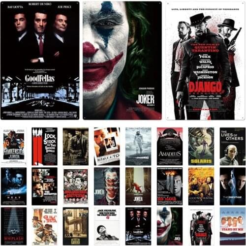Clown Metal Sign Famous Movies Joker Classic Movie Metal Poster Metal Tin Sign Plates Wall Plaque Metal Vintage Iron Painting