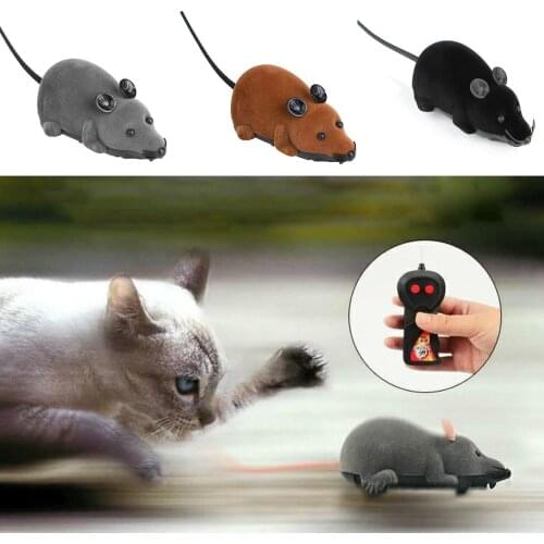 New Cat Toys Remote Control Wireless RC Simulation Mouse Toy Electronic Rat Mice Toy For Kitten Cat Novelty Toy