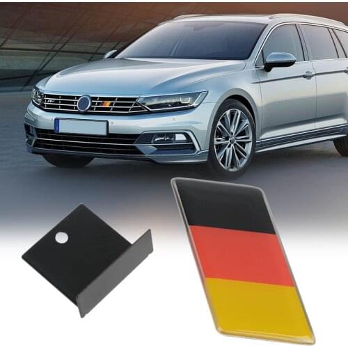 New Epoxy German Flag Logo Car Front Grill Grille Emblem Badge Decal Sticker