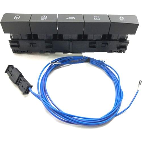 OEM Trunk Switch Boot Button TPMS Set Start Stop Switch for Skoda Octavia A7 2014 to 2018