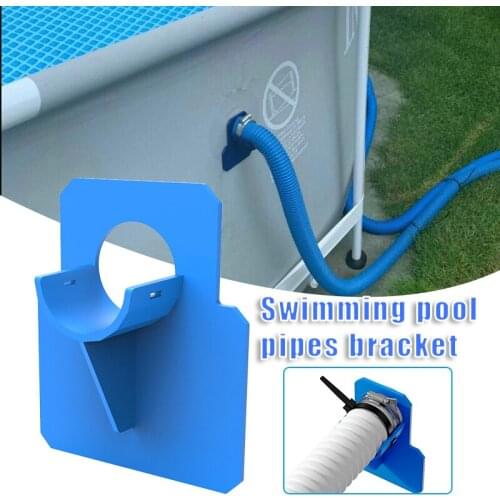 Hose Support Brackets with Ties for Above Ground Swimming Pool Hose Pipe Holders Fixing Cable Tie Pool Accessories H88F