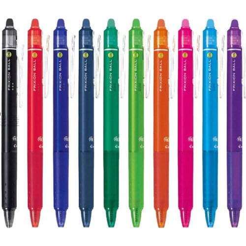 Pilot FriXion Ball Knock LFBK-23F Gel Pen 0.7mm Blue/Black Erasable Ink Refill Writing Supplies Caneta Gel Pilot Pens Erasable