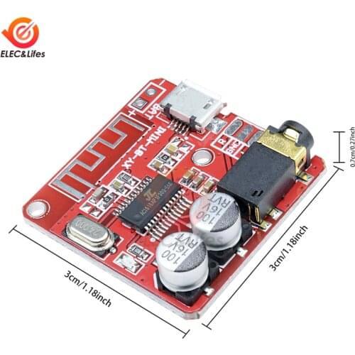 3.7V 5V MP3 Bluetooth Decoder Board Lossless Car Speaker Audio Amplifier Board Modified Bluetooth 4.1 Stereo Receiver Module