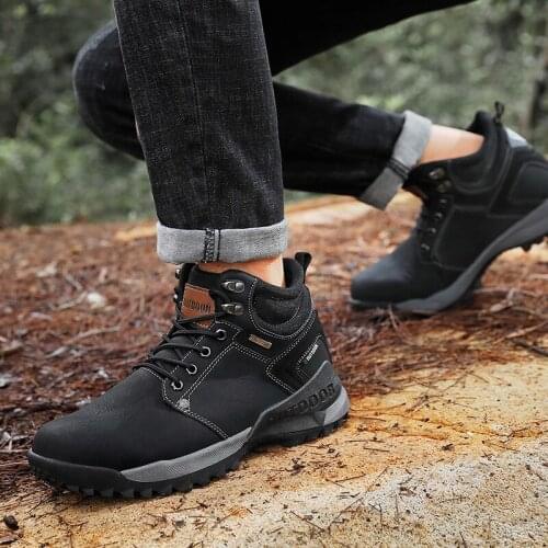 Casual Shoes For Men High Sneakers Mens Boots Casual Man Shoes Mens Winter Hightop Thick Sole Men Shoe Top For Sports