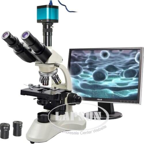 Simul Focal 40X-1600X Professoinal Medical Lab Clinic Vet Trinocular Compound Biological Microscope 14MP HDMI USB Digital Camera