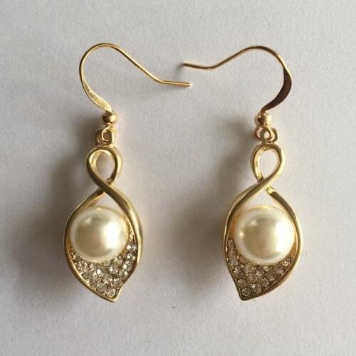 New Arrival Fashion High Quality Personality Big Pearl Drop Dangle Wedding Bridal Earrings for Women Girls Jewelry Gift