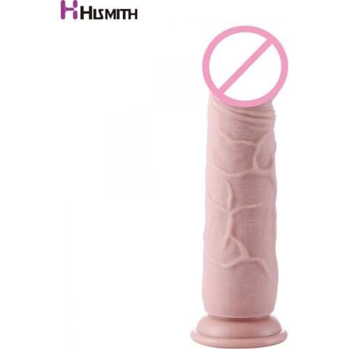 Hismith 5.8 cm Diameter Silicone big dildo with suction cup Premium sex machine accessories KlicLok Connector large dildo