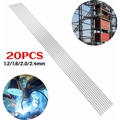 Welding Rods 20pcs 1.2~ 2.4mm*330mm ER316L Stainless Steel Welding Rods Wire For TIG Argon Arc Welding