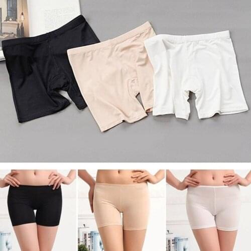 Summer Safety Short Pants Under Skirts for Women Girl Boyshorts Panties Seamless Big Size Female Safety Boxer Panties Underwear