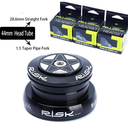 Dual use Bicycle Headset External Bike Headset For 44mm Straight Head Tube With 28.6mm Straight Fork or 1.5 Taper Pipe Fork