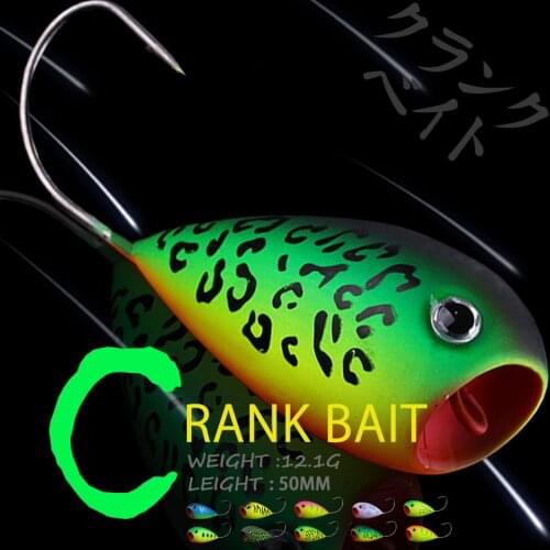 WALK FISH 1PCS Croatian egg 50mm 12.1g Popper Fishing Lure Crank Bait Artificial Bait Swim Bait Wobblers Fishing Hard Bait Pesca