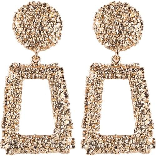 Vintage Big Statement Trendy Earrings For Women Hanging Geometric Charm Retro Rock Punk Drop Dangle Earrings Fashion Jewelry