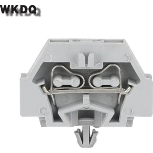 10Pcs 260-301B Spring-Cage Connection Mini Mount 2-Conductor 1.5 Mounting Foot 260 301B Wire Connector Din Rail Terminal Block