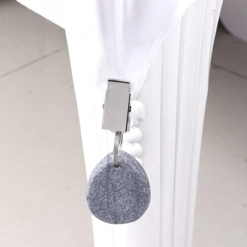 4 Windproof Tablecloth Weights Anti Slip Table Cover Holder Clips Party Home Decorative Marble Teardrop Tablecloth Hanger Crafts