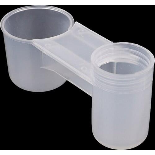 5Pcs Plastic Bird Feeder Clear Water Bottle Drinker Cup for Pigeon Bird Pet Accessories