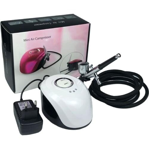 Onnfang Dual Action Airbrush Compressor Kit With Air Brush Paint Spray Gun For Nail Art Make Up Air-brush Painting Kit