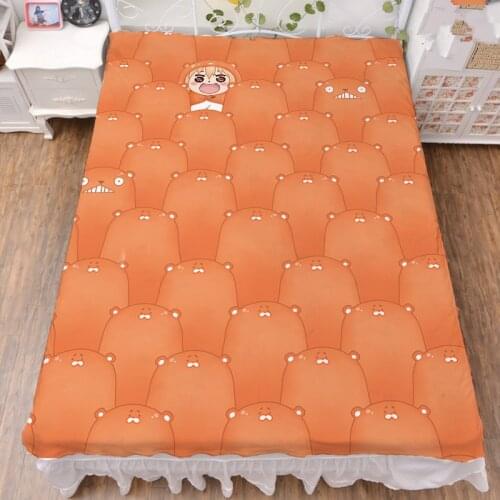 Anime Himouto! Umaru-chan sexy girl characters Doma Umaru milk fiber bed sheet & flannel blanket summer quilt 150x200cm
