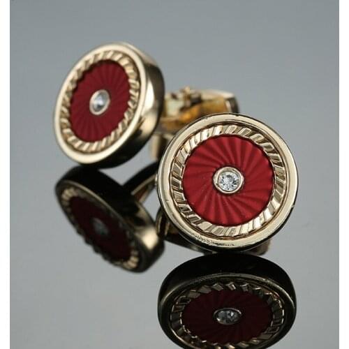 Free Delivery, Golden Crystal cufflinks Fashion Mens Shirt Sleeve Senior Designer Carefully Designs Brand Shirt Buttons