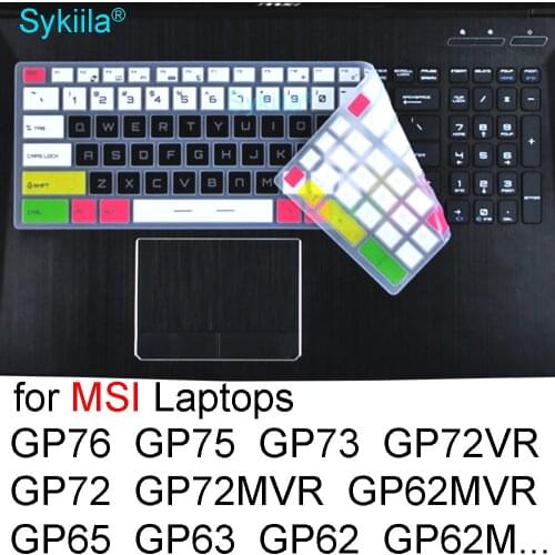 Keyboard Cover for MSI GP75 GP73 GP72 GP72VR GP72MVR GP65 GP63 GP62 GP62M GP62MVR Leopard Gaming Laptop Protective Skin Case