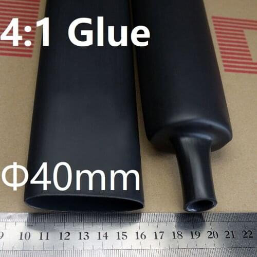Diameter 40mm Heat Shrink Tube 4:1 Ratio Dual Wall Thick Glue Waterproof Wire Wrap Insulated Adhesive Lined Cable Slveeve