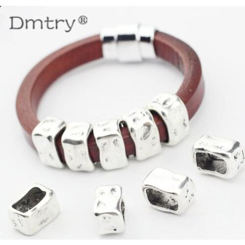 Dmtry 10pcs/lot 30% Off Promotion Discount Jewelry Making Big Hole Spacer Beads For Jewelry Findings Handmade Accessories LC0081