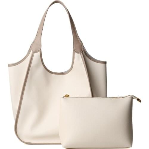 Elegant Womens Cowhide Messenger Tote Bag, 10.5-inch Soft Leather Crossbody Bag, Luxury Handbag, Composite Shoulder Bag