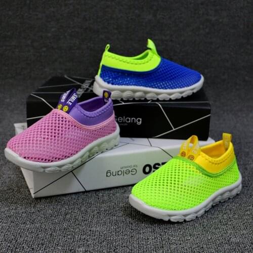 Casual Shoes Boys Girls Toddler Baby Big Child Sneakers Bright Color Kids Summer Shoes 2021 New Hot Breathable Sport Shoes 21-38