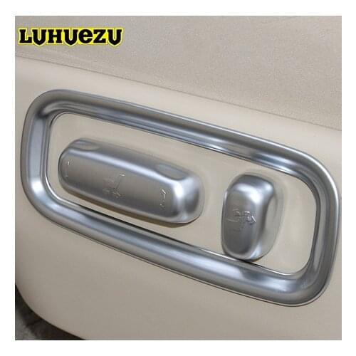 3PCS Silver Car Seat Adjustment switch Cover For Toyota Land Cruiser 200 FJ 200 Accessories 2016