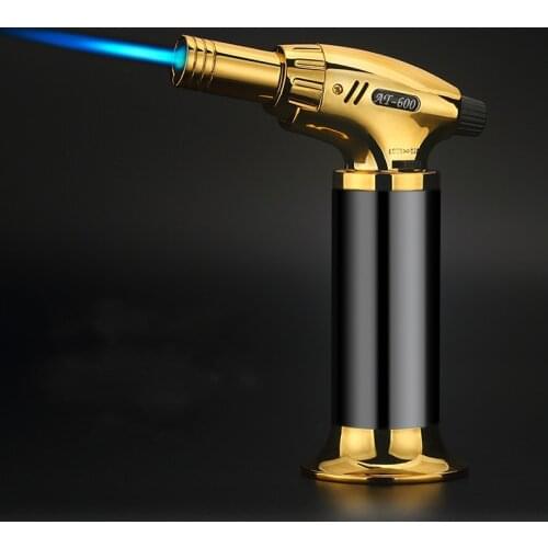Welding Spray Gun Torch Turbo Windproof Metal Inflatable Gas Lighter Kitchen Outdoor Barbecue Cigar Smoking Accessories Men Gift