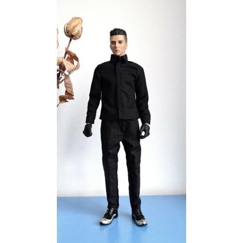 1/6 Scale Black Shirt Model For 12" Figure Doll