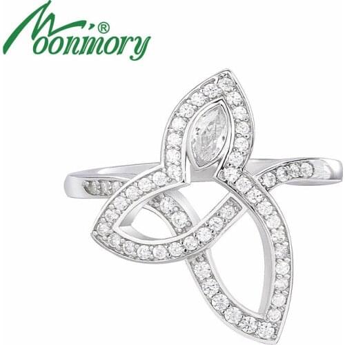 Moonmory Rings With Cubic Zirkonia For Women