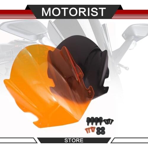 Motorcycle WindScreen Visor Viser fits for KTM RC125 RC200 RC250 RC390 2014-2018 Windshield Sport STDScreen wind deflector
