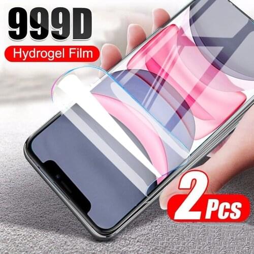 Soft full cover for iPhone 12 mini 11 pro XS Max 8 7 X XR 6 6S plus SE 2020 hydrogel film protective film phone screen protector
