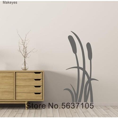 Makeyes Reeds Wall Decals Grass Long Wall Stickers Art Design Home Special Decoration Wall Decor Removable Wallpaper Decal Q143