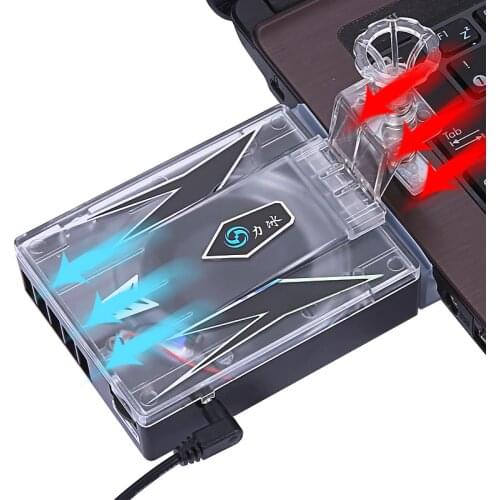 Vacuum Suction Type USB Laptop Cooling Pad Air Extracting Exhaust Cooling Fan CPU Cooler for Notebook Computer Hardware Cooling