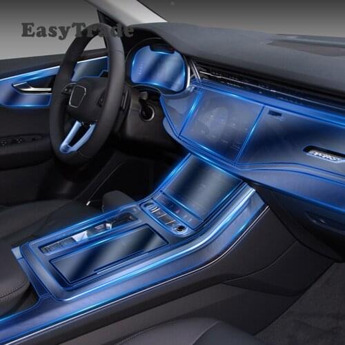 For Audi Q8 2020 Car Sticker TPU Transparent Dashboard Film Screen Protective Sticker Anti-scratch For Audi Q8 A6 A7 2019 2020
