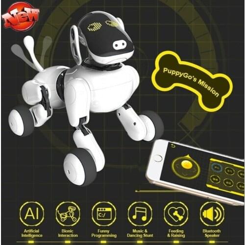 Touch Sensor Smart Programming RC Dog Artificial Intelligent Voice Interaction APP Control Dance Stunt Electronic RC Robot Dog