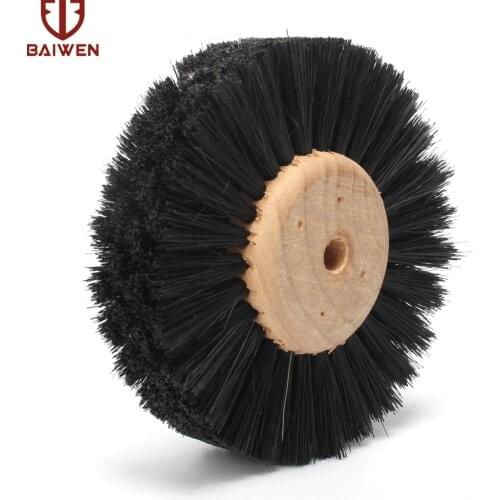 3" Abrasive Horse Tail Hair Polishing Wheel Brush For Metal Stone Wood Grinding