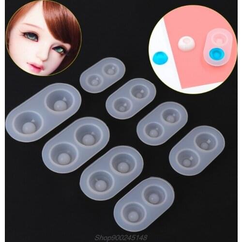 Silicone Mold DIY Doll Eyes 8 Sizes Resin Pendant Mirror Crafts Jewelry Making Mould epoxy resin mold for jewelry