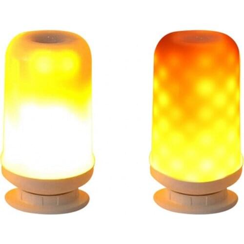 LED Flame Lights Creative 4 mode+Gravity Sensor E27 B22 E14 LED Flame Effect Fire Light Bulb 12W Flickering Emulation Decor Lamp