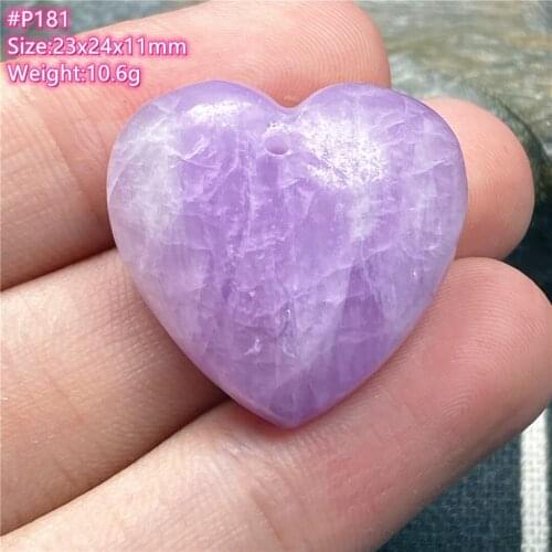 Top Natural Purple Kunzite Stone Pendant Jewelry For Women Man Crystal 23x24x11mm Healing Love Gift Silver Beads Gemstone AAAAA