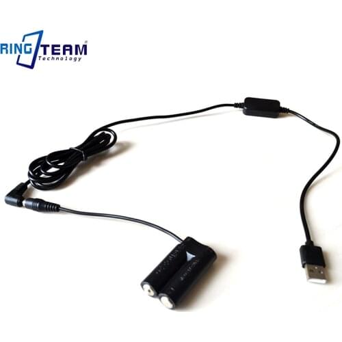 USB Drive Power Adapter Cable CA-PS800 DR-DC10 DC Coupler AA Dummy Battery for Canon Camera A1300 A1400 A800 A810 SX150 IS SX160