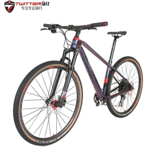 Zute Carbon Fiber Mountain Bike Xt22/33 Variable Speed Bike Men Bicycle Air Fork Brake Level Chargebiking mountain bike biking